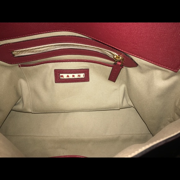 Marni Handbag:Calfskin leather. Used once - Picture 3 of 8